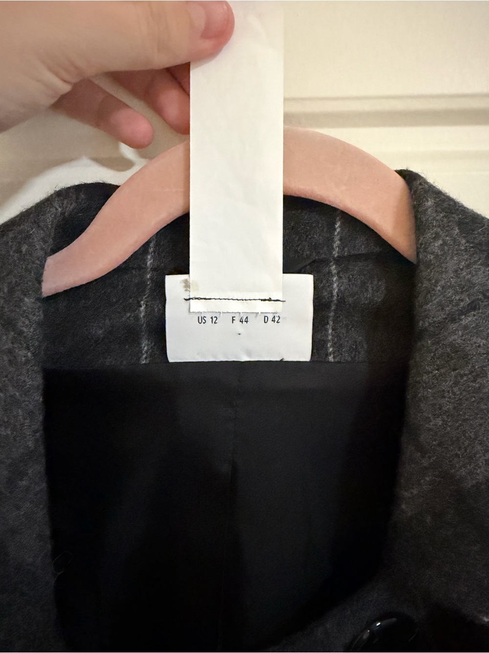 Akris Gray & Black Plaid Wool Blazer - Picture 8 of 9